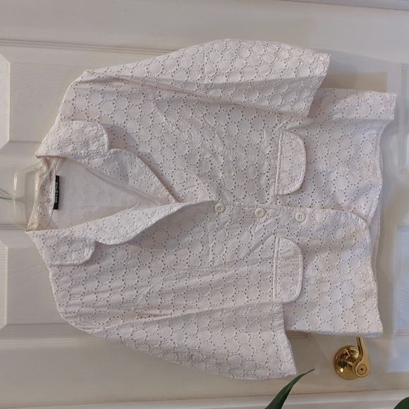 Ava & Grace Women's White Lined 3/4 Sleeve Blazer Size 12 - Picture 1 of 6